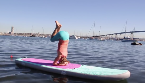 10 Yoga Positions on a stand up paddle board.
