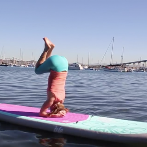 10 Yoga Positions on a stand up paddle board.