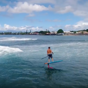 Zane Schweitzer Hydrofoil Surfing on Maui