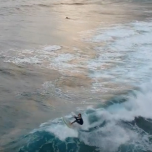 Federico Benettolo Sup Surfing Lanzarote (drone view) Christmas 2017