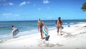 Robby Naish & Ashley Baxter - Paddle Board Surfing in Maui, Hawaii