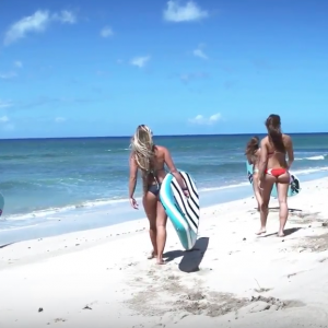 Robby Naish & Ashley Baxter - Paddle Board Surfing in Maui, Hawaii