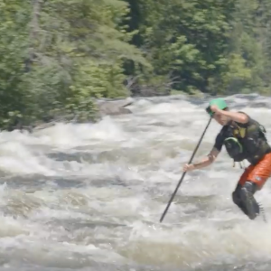 Whitewater SUP on Maine's Kennebec River