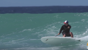 SUP Surf Instruction - How to Bottom Turn a Paddleboard