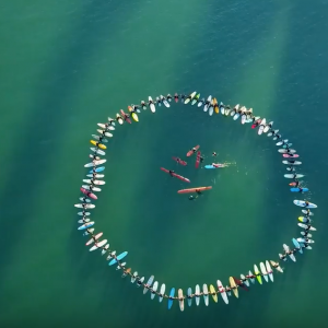 Global Wave Conference 2018 Paddle out
