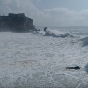 Double Trouble - Big Wave & Dramatic Aftermath Sequence #Drone - Nazaré, Portugal