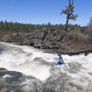Paul Clark SUPPAUL running the "Notch" at Big Eddy on the 2017 Hala Atcha 9.6 isup paddle board.