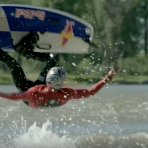 Kai Lenny and the rapids of the Yellowstone River.