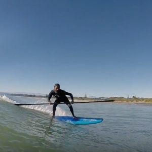 The FY KAHA carbon pro double-bladed SUP surf paddle