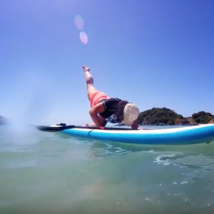 How do you do Pilates on a SUP board?