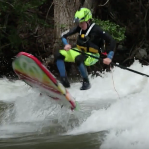 River Surfing Trick with Badfish SUP Team Rider Miles
