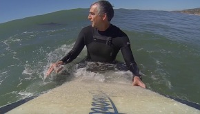 Great White Shark Surprises Solitary Surfer