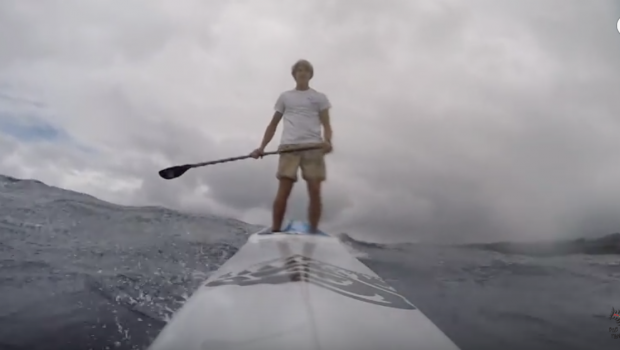 Ty Judson testing his NEW Unlimited Dugout SUP Race Board