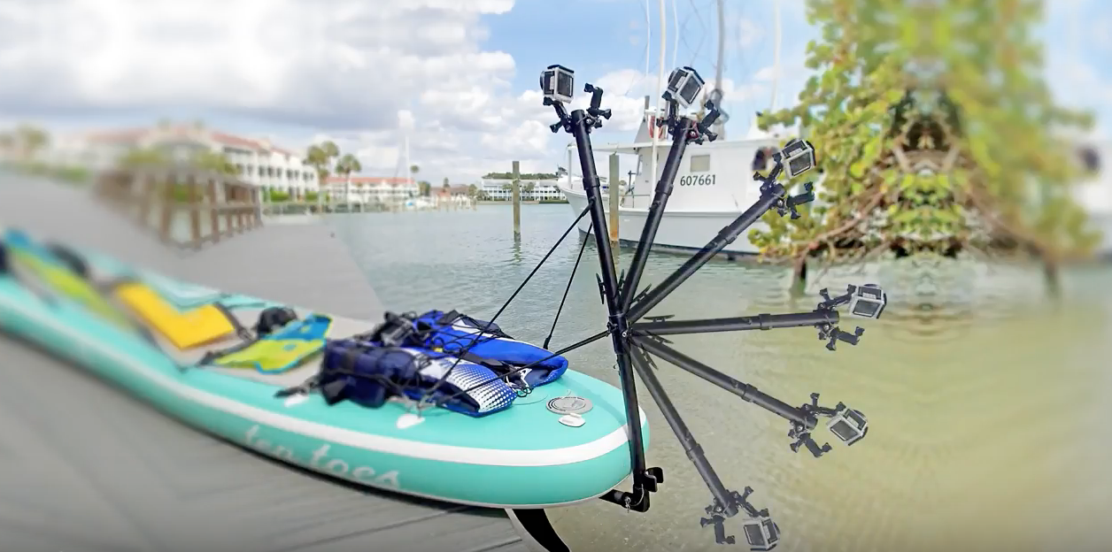Pivoting Underwater Camera Arm for Stand Up Paddle Boards (SUP) SUP