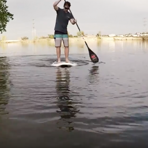 (RIVER SURFING) Getting use to a low volume SUP
