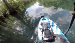 My First Time on a INFLATABLE SUP - Morrison Spring Florida