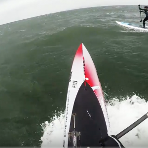 SUP Downwinding - Lamma Power Station Run - Jan 2018