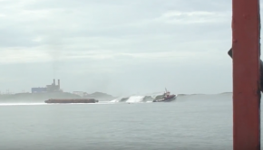 Barge Almost Takes Out Entire Lineup of Surfers