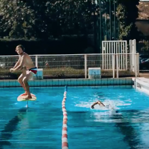 Foil pumping in an olympic pool | Hydrofoil Surfing - Horue Movie