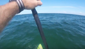 Onestanduppaddle goes for a Baltic Sea SUP Downwinder