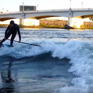 Dayton SUP surfing - Shannon Thomas