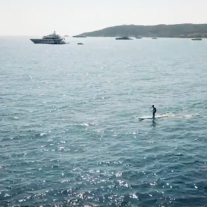 SUP Race Training between the Yachts