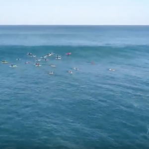 Big Surf At Waimea Bay Live From The Drone - December 5 2018