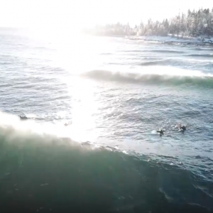 TOTALLY RAD!!! LAKE SUPERIOR SURFING
