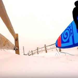 Stone Harbor SUP in the snow January 13, 2019