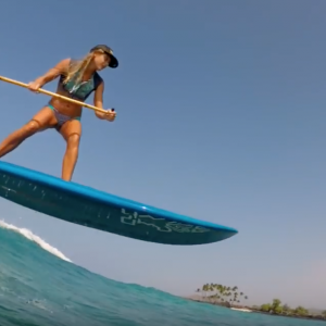 SUP Foil in the Bay Surf