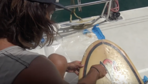 How to fix your own surfboard dings and save money - from a boat!