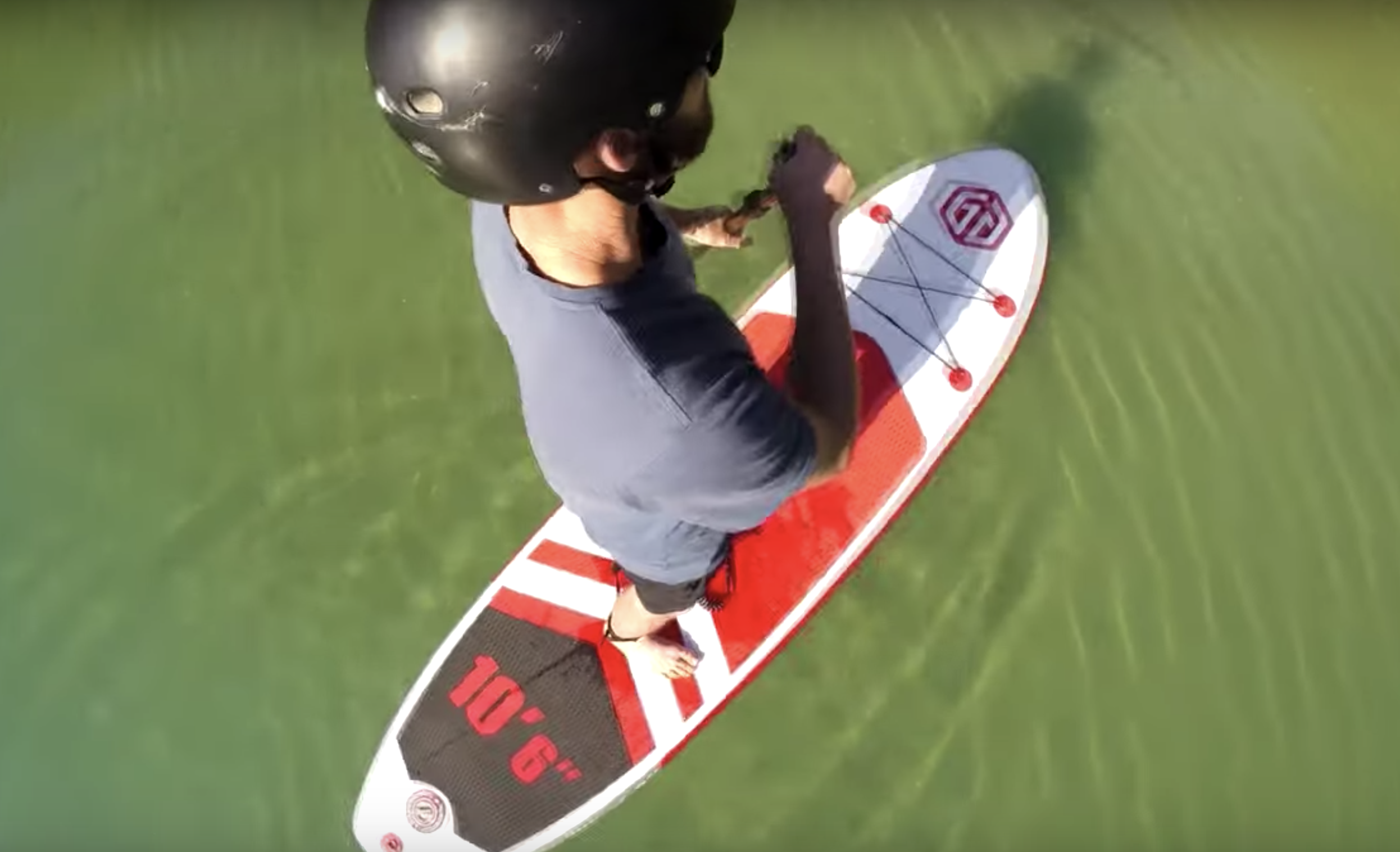 First time SUP boarding! with the Goosehill 10'6 stand up paddle board