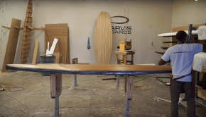 Glassing a wood paddle board