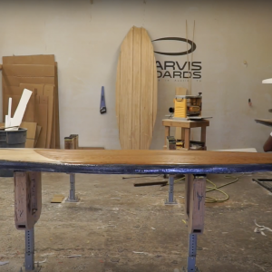 Glassing a wood paddle board