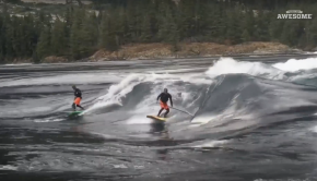 Extreme White Water River Stand Up Paddleboarding!