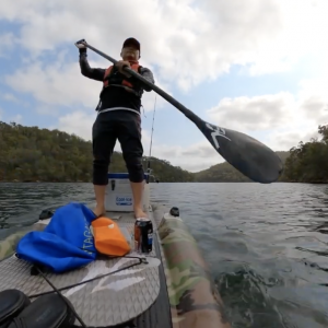SUP fishing Tailor on soft plastic