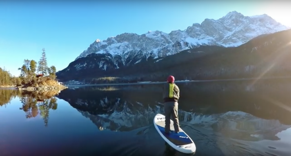 Eibsee Winter Stand Up Paddle Boarding SUP World Mag