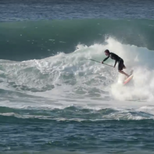 Keahi de Aboitiz Surfing on the East Coast