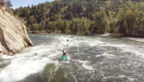 She Walks on Water - Wenatchee River Whitewater Stand up Paddle Board