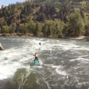 She Walks on Water - Wenatchee River Whitewater Stand up Paddle Board