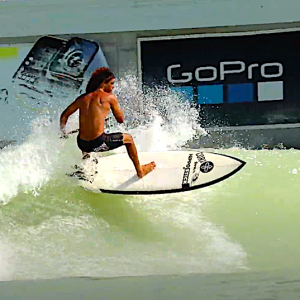 Anthony Maltese on a day surfing at the wave pool in Waco Texas.