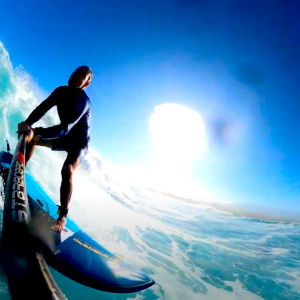 sup surfing outer reefs maui with starboard rider