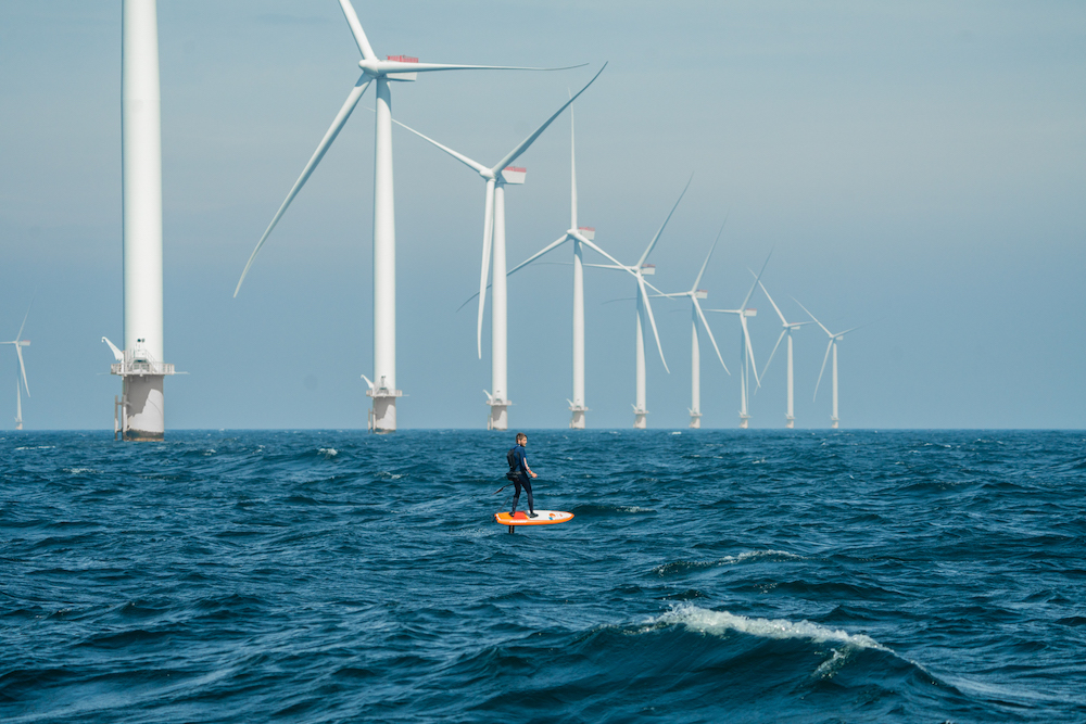 The Kattegat ocean between Denmark and Sweden offered lots of resistance and challenge as the 27-year-old paddle surfer Casper Steinfath foiled across the ocean on Sunday as the first person ever.