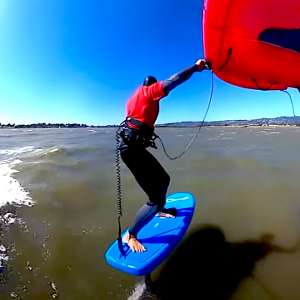 Follow Clay Island on a sweet downwind session at Berkeley Point, California. Connecting the bumps like a pro!