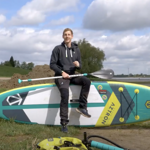 Check out Aztron's refreshing Compact SUP boasting its revolutionary smart-folding concept and Aztron's signature Double Chamber construction, making it super portable while maintaining good performance.