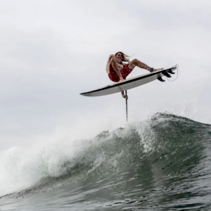 Watch Surf City USA native, Daniel Hughes, pulling off the perfect SUP air at his home spot!