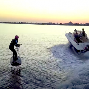 Follow pro windsurfer Alice Arutkin on an evening surf foil session. When there are no waves, it's sometimes easier to get the boat out!