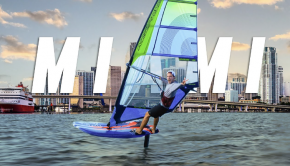 A bit of windsurfing to switch things up! Follow Pro windsurfer Nico Prien on an epic session running next to the beautiful Miami Skyline urban landscape.