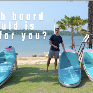 Raul from Starboard compares the inflatable Send range of boards to give you a better insight. The IGO is an all-around board designed for people to learn and simply have fun on a paddle. The Touring is designed for the explorer looking for a portable board to take on expeditions.