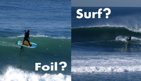 Should you be getting the Foil or the Surf board out in overhead beach break? Clay Island takes a look into this! Check it out.